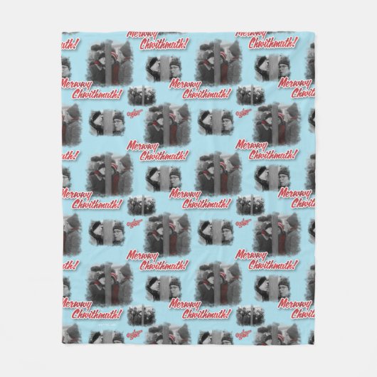 Een kerstverhaal | Merry Chwithmuth Pattern Fleece Deken (Voorkant)