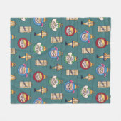 Een kerstverhaal | Patroon Ralphie en Ornaments Fleece Deken (Voorkant (Horizontaal))