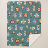 Een kerstverhaal | Patroon Ralphie en Ornaments Sherpa Deken (Voorkant)