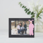 Een kerstverhaal | Ralphie Bunny Suit - Foto Feestdagenkaart (Staand voorkant)