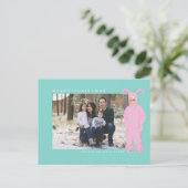 Een kerstverhaal | Ralphie Bunny Suit - Foto Feestdagenkaart (Staand voorkant)