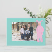 Een kerstverhaal | Ralphie Bunny Suit - Foto Feestdagenkaart (Staand voorkant)