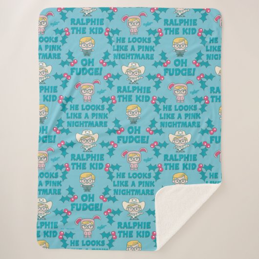 Een kerstverhaal | Ralphie het Kind Sherpa Deken (Voorkant)