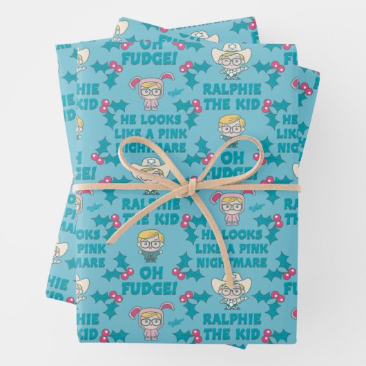 Een kerstverhaal | Ralphie het Patroon van het Kin Inpakpapier Vel (In situ)