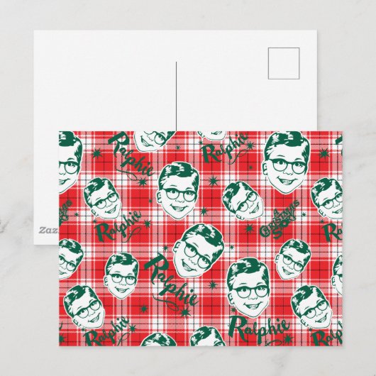 Een kerstverhaal | Ralphie Pset Pattern Briefkaart (Voorkant / Achterkant)