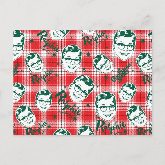 Een kerstverhaal | Ralphie Pset Pattern Briefkaart (Voorkant)