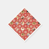 Een kerstverhaal-retro Snowflake-patroon Servet (Hoek)