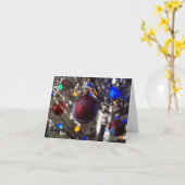 Een kerstversiering. Een kerst Wenskaart Kaart (Gele Bloem)