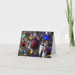 Een kerstversiering. Een kerst Wenskaart Kaart