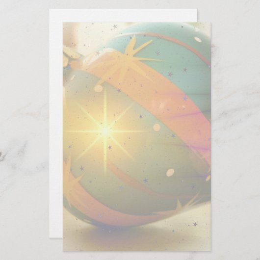 Een kerstversiering met teardrop briefpapier (Voorkant / Achterkant)