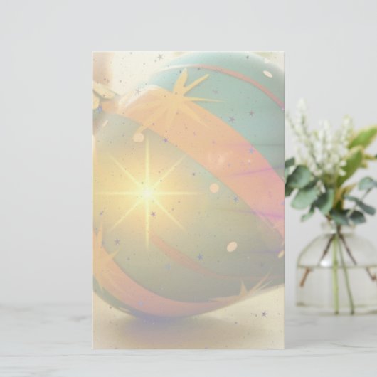 Een kerstversiering met teardrop briefpapier (Staand voorkant)