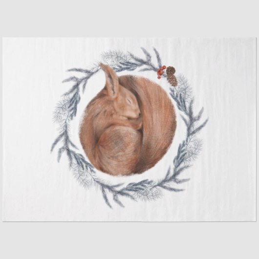 Een Kerstvogel Serie Ontwerp 10 Tissuepapier (Voorkant)