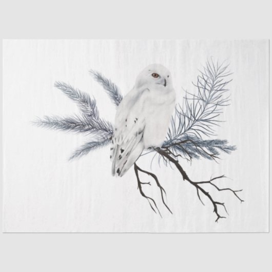 Een Kerstvogel Serie Ontwerp 2 Tissuepapier (Voorkant)