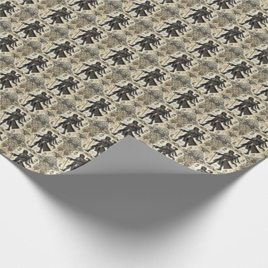 Een kerstwandeling cadeaupapier (Hoek)