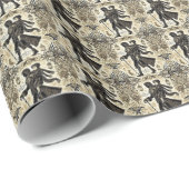 Een kerstwandeling cadeaupapier (Rol Hoek)