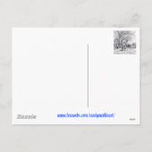 Een kerstwinterdag feestdagenkaart (Achterkant)