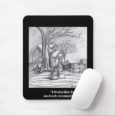 Een kerstwinterdag muismat (Met muis)