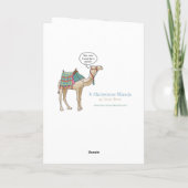 Een kerstwonder feestdagen kaart (Achterkant)