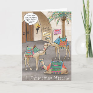 Een kerstwonder feestdagen kaart