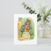 Een Kettle van Fish Louis Wain Cats Briefkaart (Staand voorkant)