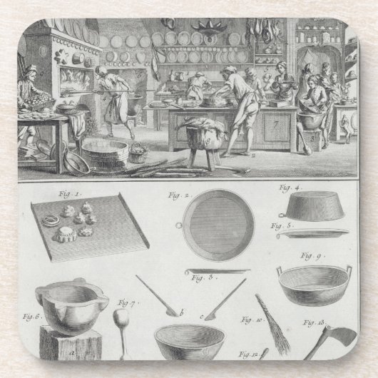 Een keuken en uitrusting voor bakkerijen, van de E Drankjes Onderzetter (Voorkant)