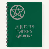 Een keuken heks Grimoire Blank Recept Boek (Voorkant)