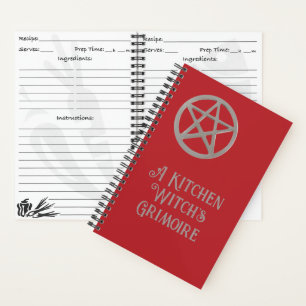 Een keuken heks Grimoire Blank Recept Boek