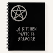 Een keuken heks Grimoire Blank Recept Boek (Voorkant)