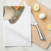 Een keukendoek met afbeelding van koffie en toast theedoek (Quarter Fold)