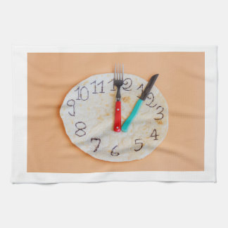 een keukendoek met de foto van Italiaanse piadina Theedoek