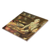 Een keukeninterieur tegeltje (Zijkant)