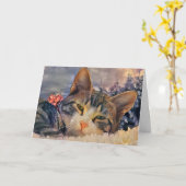 Een Keukenkerst Kaart (Gele Bloem)