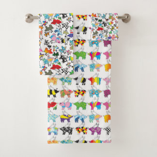 Een keukenpakket voor een vliegend varkensbad bad handdoek