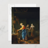 Een keukenscène briefkaart (Voorkant / Achterkant)