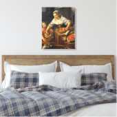 Een keukenscène canvas afdruk (Insitu (Slaapkamer))
