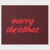 Een keurig, trendy design van "vrolijk kerstfeest" cadeaupapier (Vlak)
