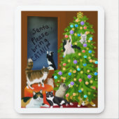 Een Keuty Cat Kerstmis Mousepad Muismat (Voorkant)