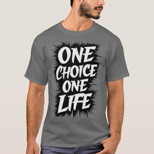 ÉÉN KEUZE ÉÉN LEVEN T-SHIRT (Voorkant)