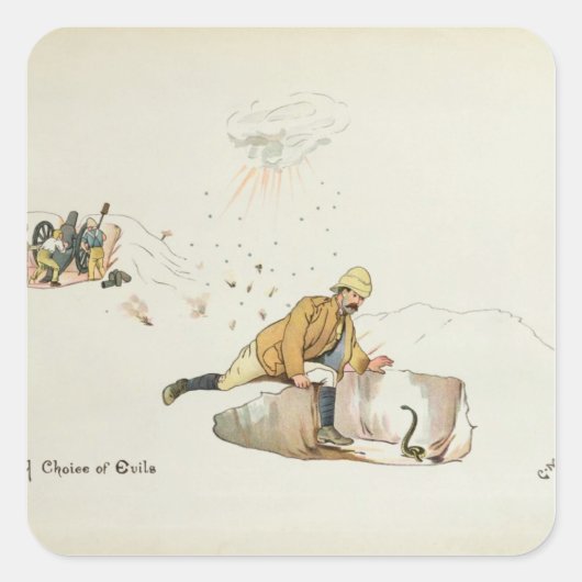 Een keuze uit Evils van de Leaguer van Vierkante Sticker (Voorkant)