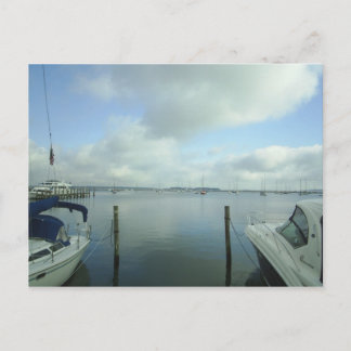 Een kijkje in de haven briefkaart