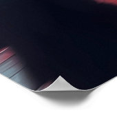 Een kijkje in het futuristische stadsbeeld AI Poster (Hoek)