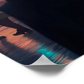 Een kijkje in het futuristische stadsbeeld poster (Hoek)