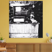 Een kijkje in het verleden canvas afdruk (Insitu (Woonkamer))