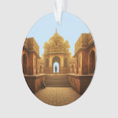 Een kijkje in India futuristische metropool Ornament (voorkant)