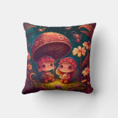 Een kikker en zijn bedrijf spelen rondom de pijpli kussen (Achterkant)