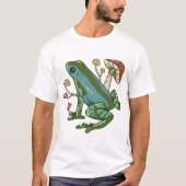 Een kikker met paddenstoelen t-shirt (Voorkant)