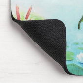 Een kikker springt in de afbeelding van de Pond Muismat (Hoek)