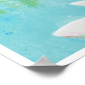 Een kikker springt in de afbeelding van de Pond Poster (Hoek)