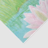 Een kikker springt in de afbeelding van de Pond Tissuepapier (Detail)