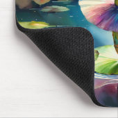 Een kikkerballerina danst op een lotusblad in een  muismat (Hoek)